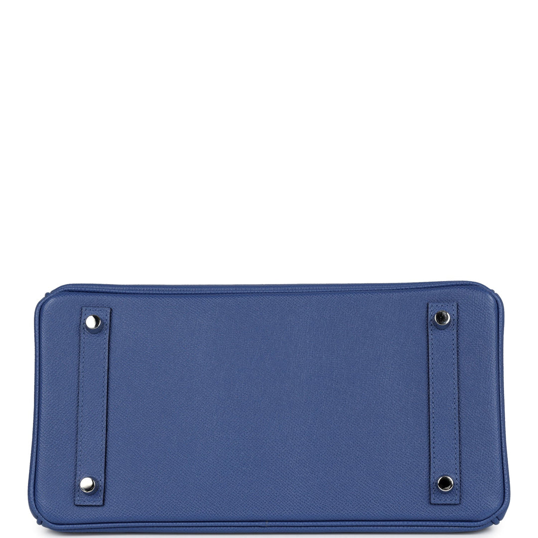 Hermes Birkin 30 Bleu Brighton Epsom Palladium Hardware