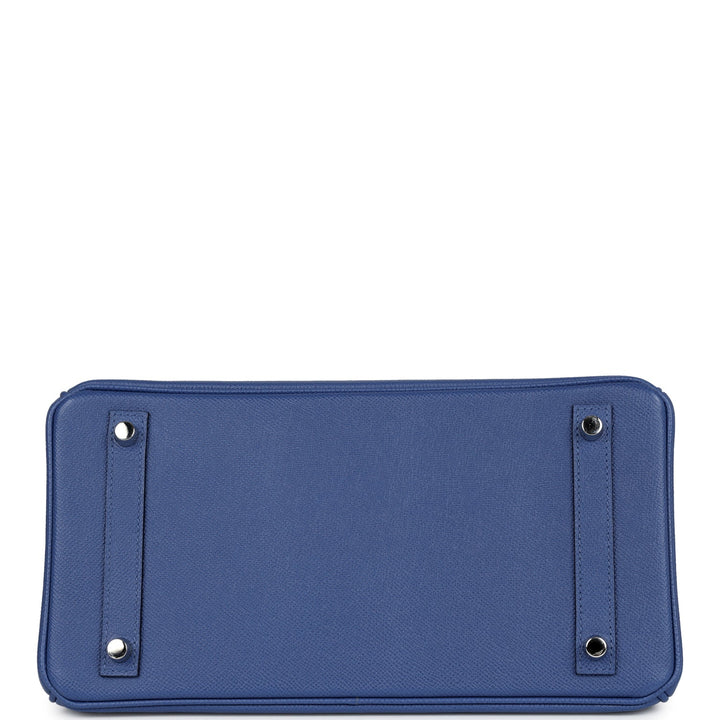 Hermes Birkin 30 Bleu Brighton Epsom Palladium Hardware