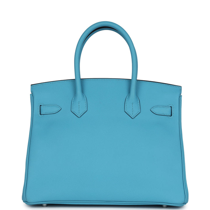 Hermes Birkin 30 Bleu du Nord Epsom Palladium Hardware
