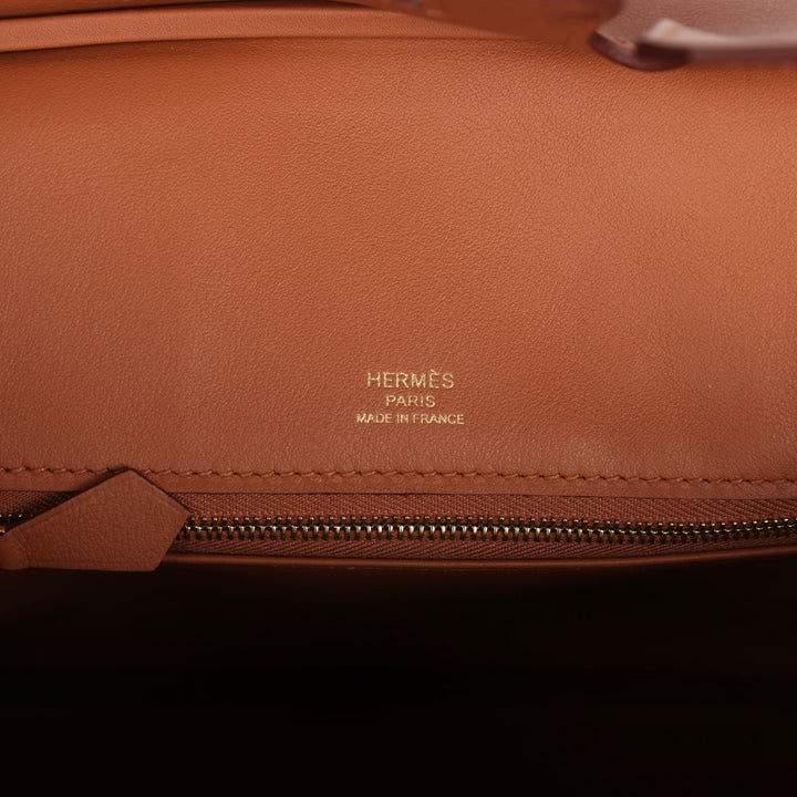 Hermes Birkin 25 Chamois Grizzly and Gold Swift Gold Hardware