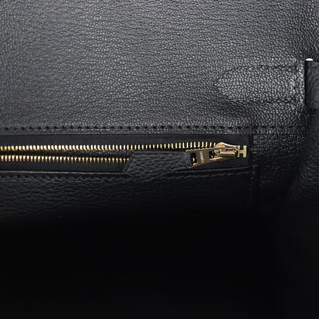 Hermes Birkin 30 Black Togo Gold Hardware