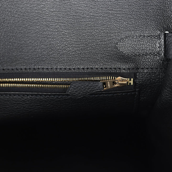 Hermes Birkin 30 Black Togo Gold Hardware