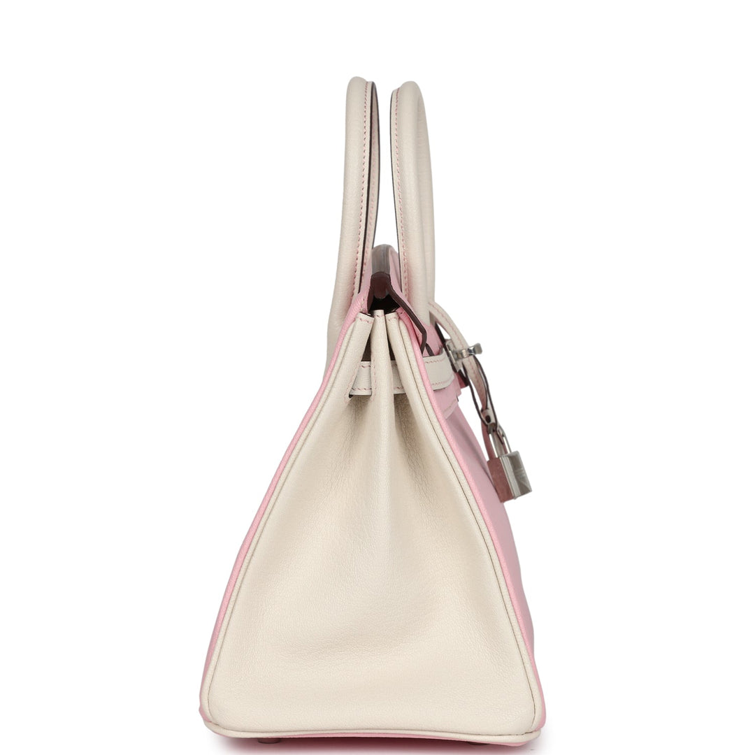 Hermes Special Order (HSS) Birkin 25 Rose Sakura and Nata Chevre Brushed Gold Hardware