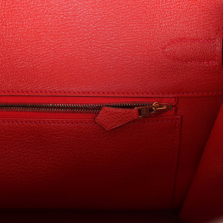 Hermes Birkin 35 Rouge Tomate Togo Gold Hardware