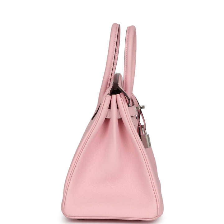 Hermes Birkin 25 Rose Sakura Swift Palladium Hardware