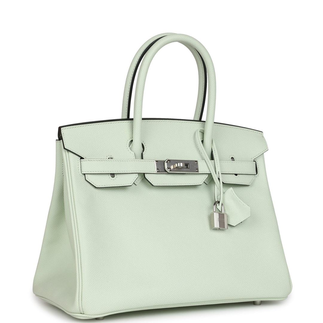 Hermes Birkin 30 Vert Fizz Epsom Palladium Hardware