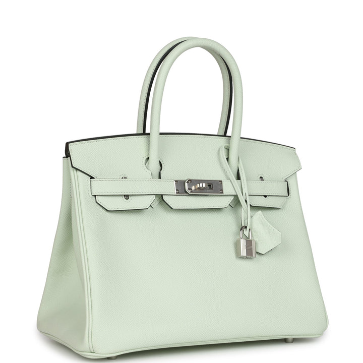 Hermes Birkin 30 Vert Fizz Epsom Palladium Hardware