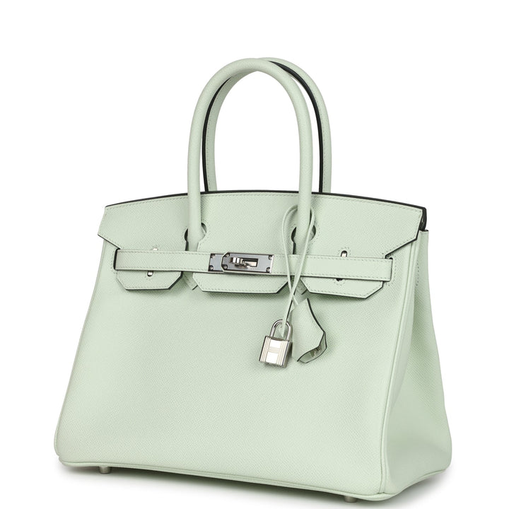 Hermes Birkin 30 Vert Fizz Epsom Palladium Hardware