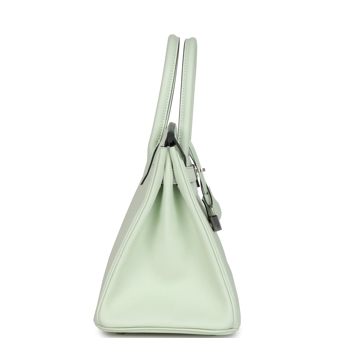 Hermes Birkin 30 Vert Fizz Epsom Palladium Hardware
