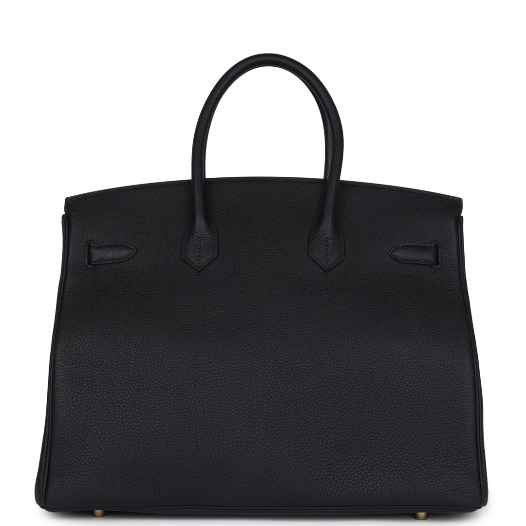 Hermes Birkin 35 Black Togo Gold Hardware