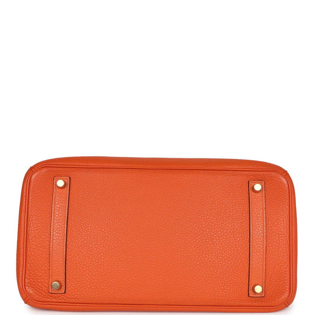 Hermes Birkin 35 Orange Togo Gold Hardware