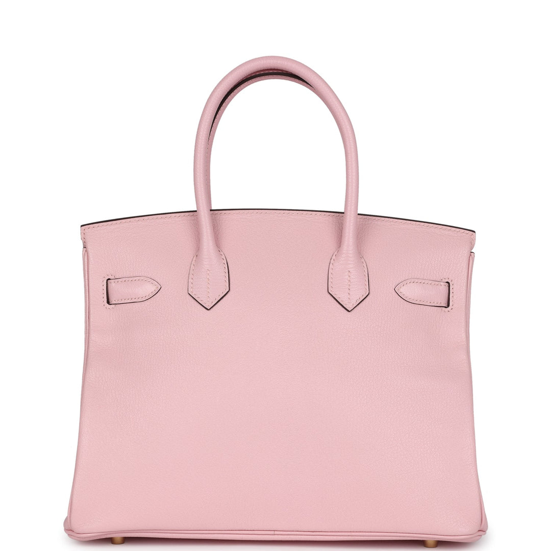 Hermes Birkin 30 Rose Sakura Chevre Mysore Gold Hardware