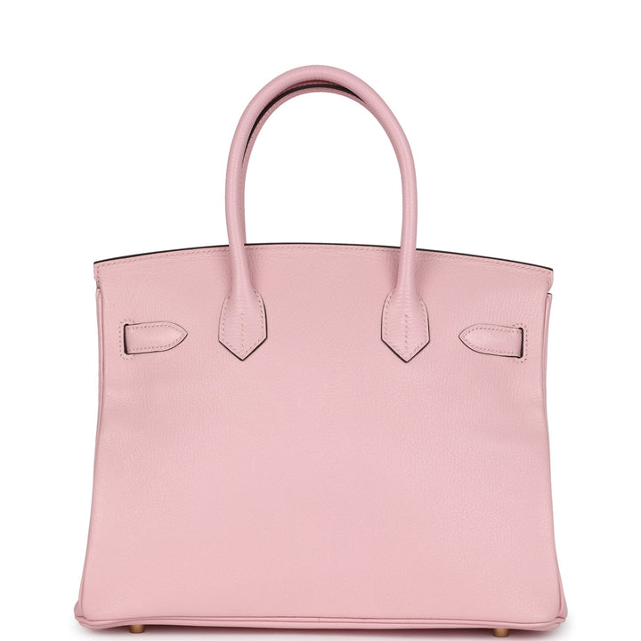 Hermes Birkin 30 Rose Sakura Chevre Mysore Gold Hardware