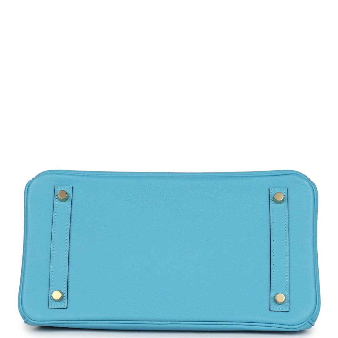 Hermes Birkin 30 Bleu du Nord Epsom Gold Hardware