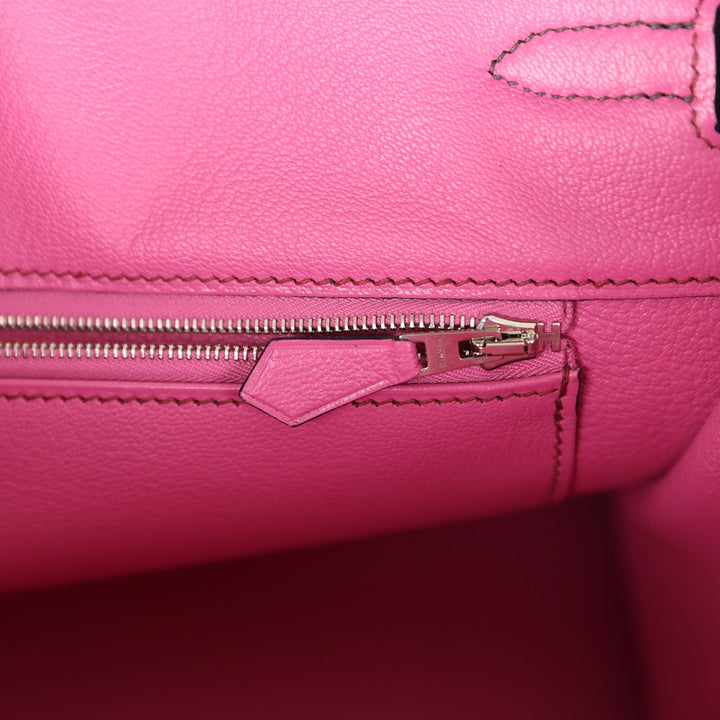 Hermes Special Order (HSS) Birkin 35 Ebene Verso Fjord Palladium Hardware