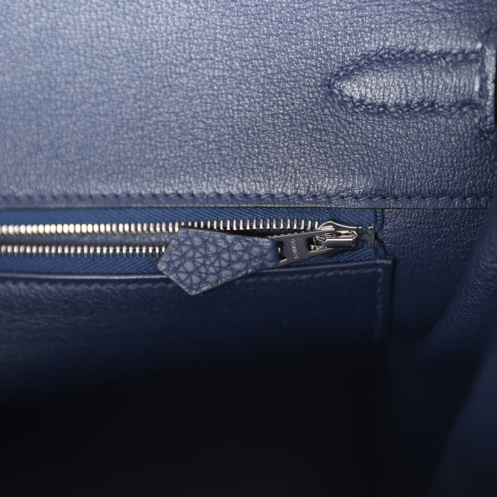 Hermes Birkin 35 Bleu Navy Togo Palladium Hardware