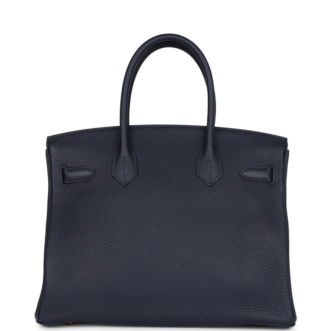 Hermes Birkin 30 Bleu Nuit Togo Gold Hardware