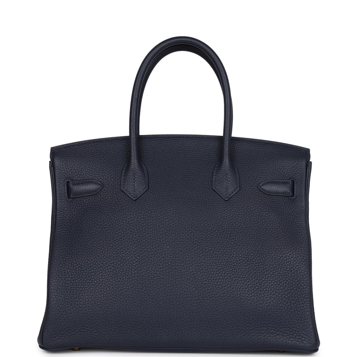 Hermes Birkin 30 Bleu Nuit Togo Gold Hardware