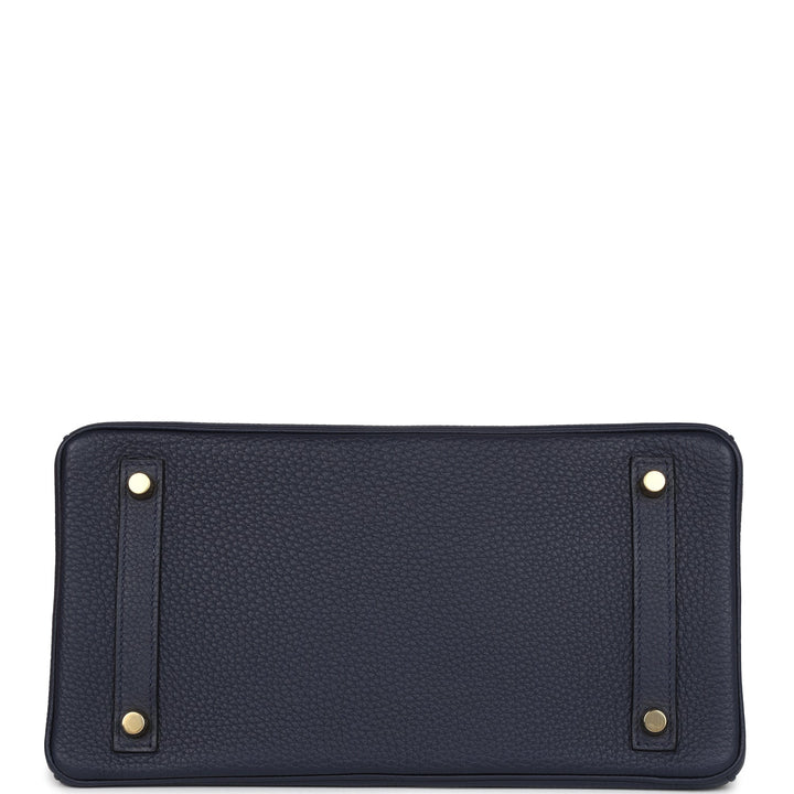 Hermes Birkin 30 Bleu Nuit Togo Gold Hardware