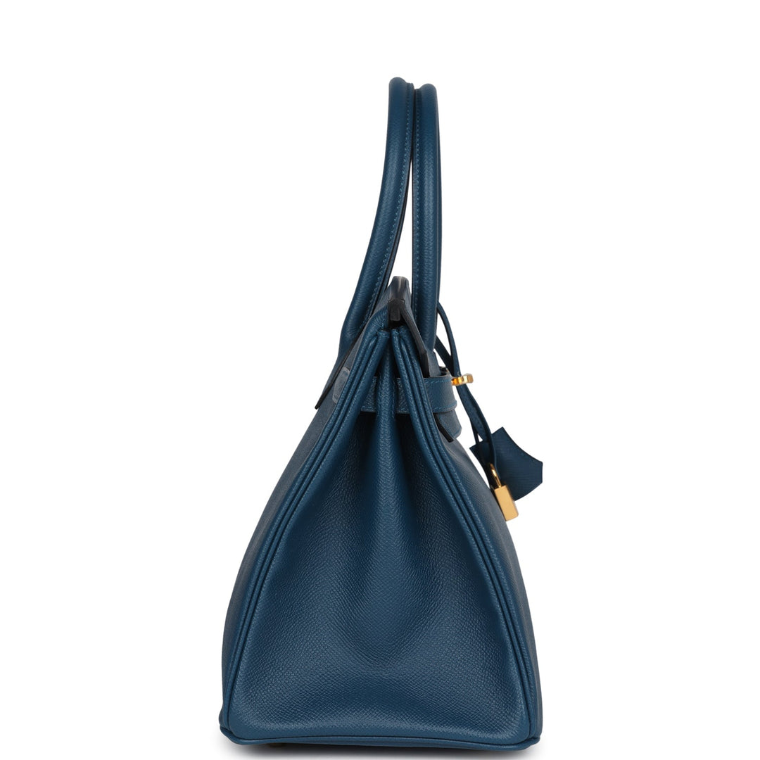 Hermes Birkin 30 Colvert Epsom Gold Hardware