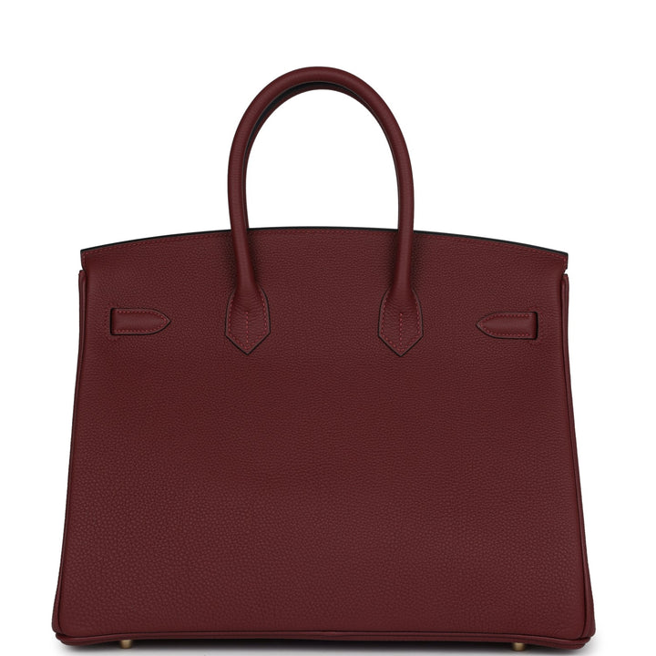 Hermes Birkin 35 Rouge H Togo Gold Hardware