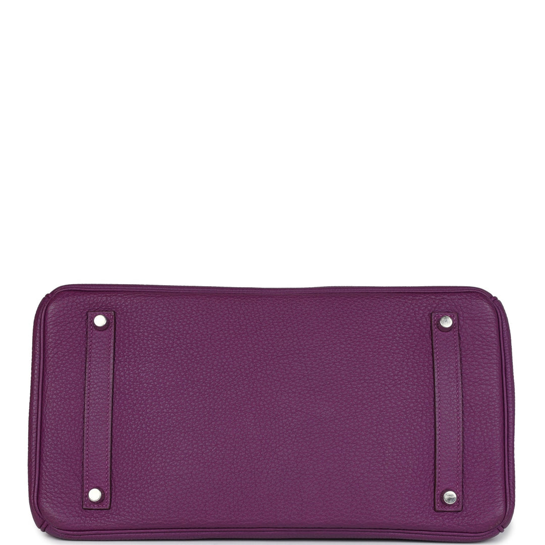 Birkin 35 Anemone Togo Palladium Hardware