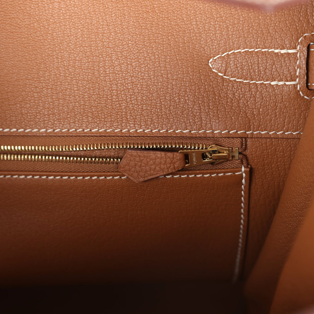 New Hermes Birkin 35 Gold Togo Gold Hardware