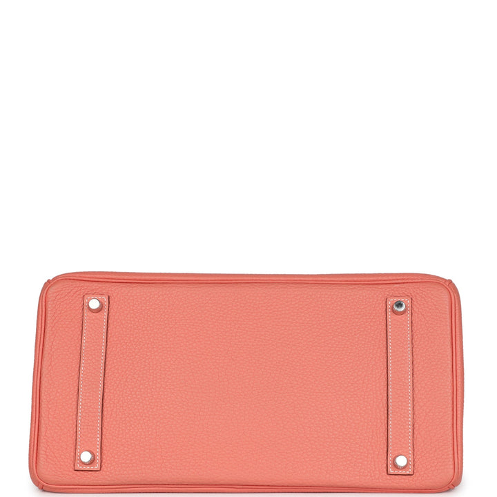 Hermes Birkin 35 Crevette Clemence Palladium Hardware