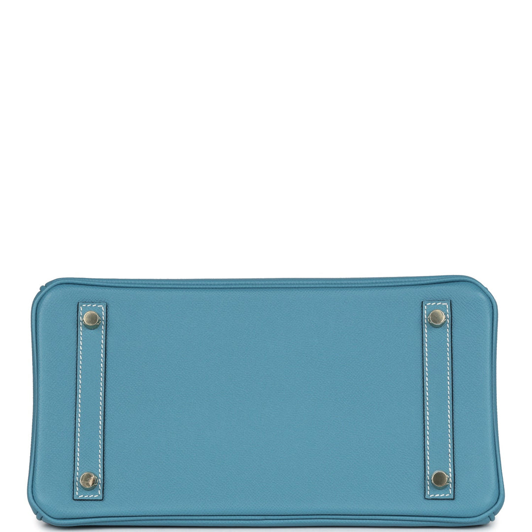 Hermes Birkin 30 Blue Jean Epsom Gold Hardware