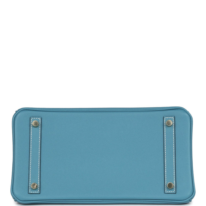 Hermes Birkin 30 Blue Jean Epsom Gold Hardware
