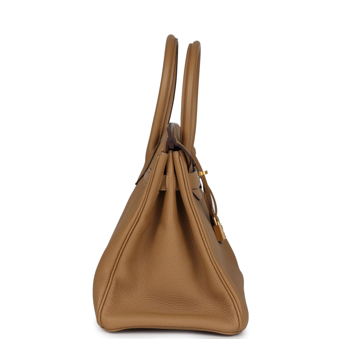 Hermes Birkin 30 Biscuit Togo Gold Hardware