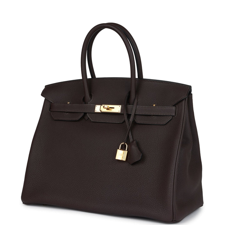 Hermes Birkin 35 Ecorce Togo Gold Hardware