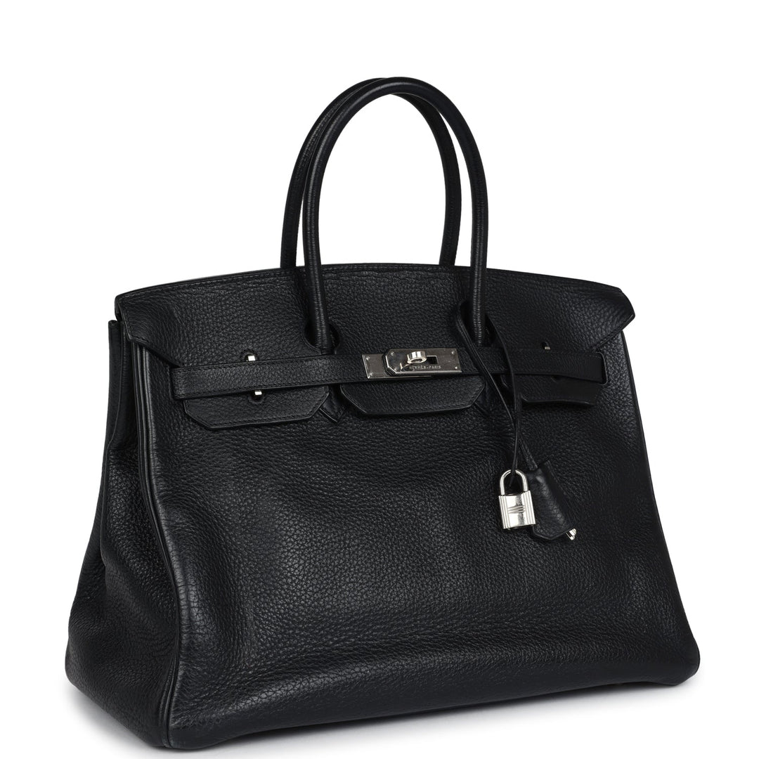 Hermes Birkin 35 Black Togo Palladium Hardware