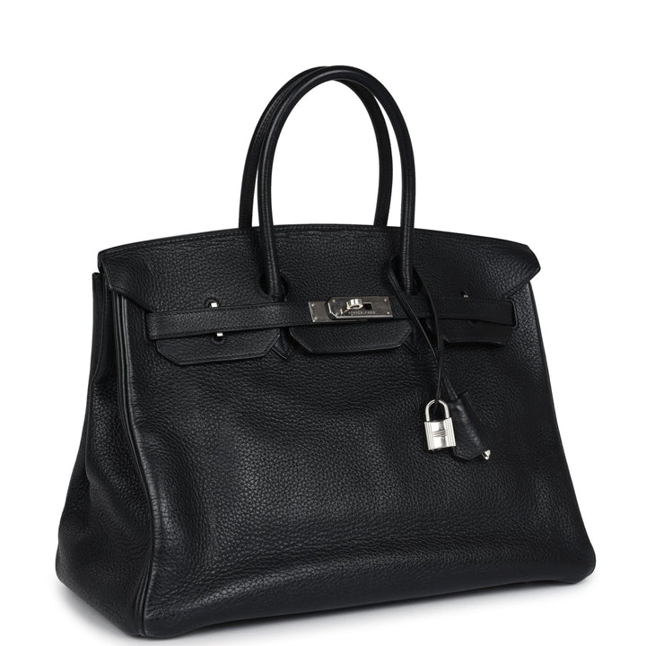 Hermes Birkin 35 Black Togo Palladium Hardware