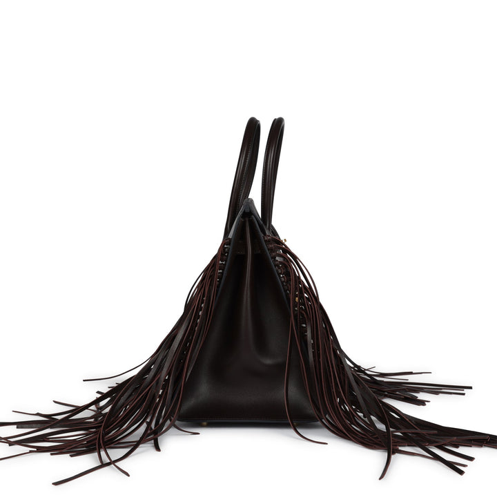 Hermes Anate Birkin 35 Chocolat Evergrain Gold Hardware