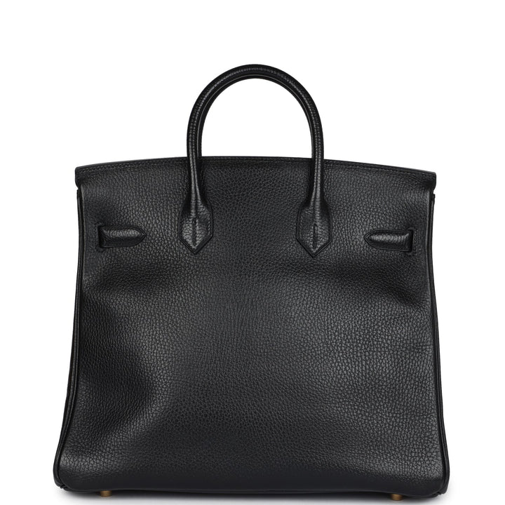 Hermes HAC Birkin 32 Black Ardennes Gold Hardware