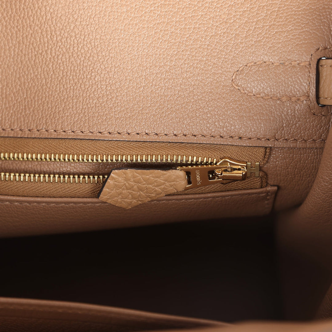 Hermes Birkin 25 Chai Togo Gold Hardware