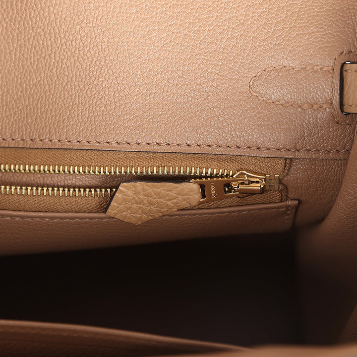 Hermes Birkin 25 Chai Togo Gold Hardware