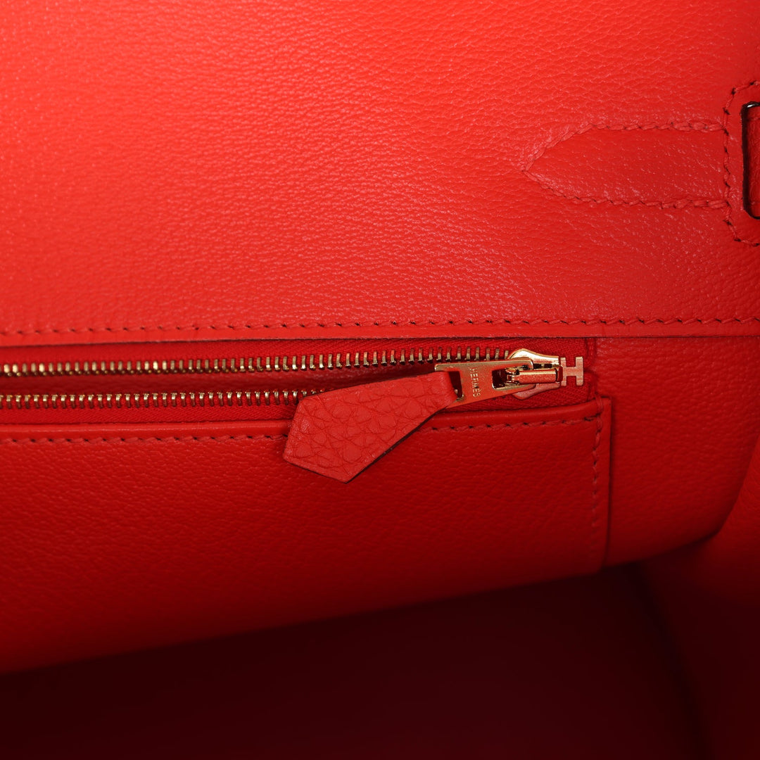 Hermes Birkin 35 Capucine Togo Gold Hardware