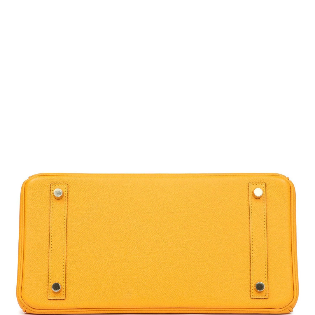 Hermes Birkin 30 Jaune D'or Epsom Gold Hardware