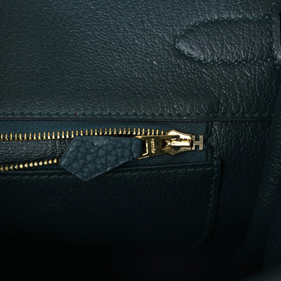 Hermes Birkin 35 Vert Cypress Togo Gold Hardware