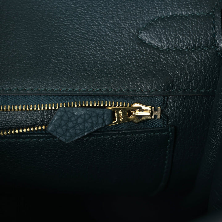 Hermes Birkin 35 Vert Cypress Togo Gold Hardware