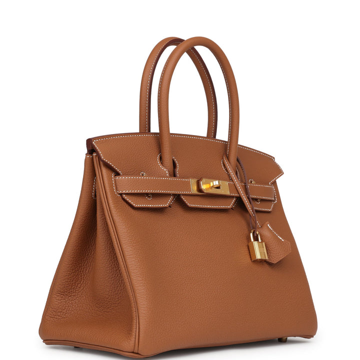 Hermes Birkin 30 Gold Togo Gold Hardware