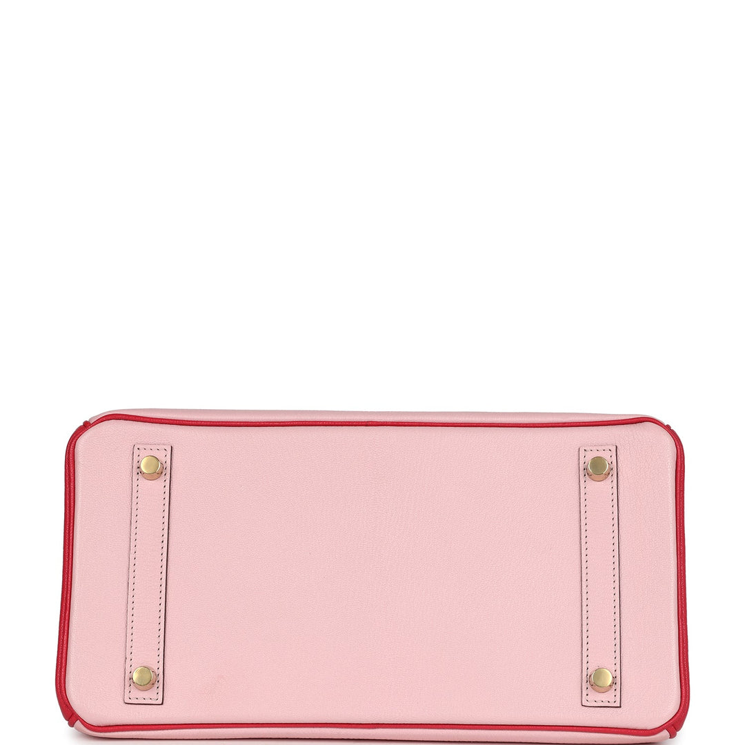Hermes Special Order (HSS) Birkin 30 Rose Sakura and Rose Extreme Chevre Gold Hardware
