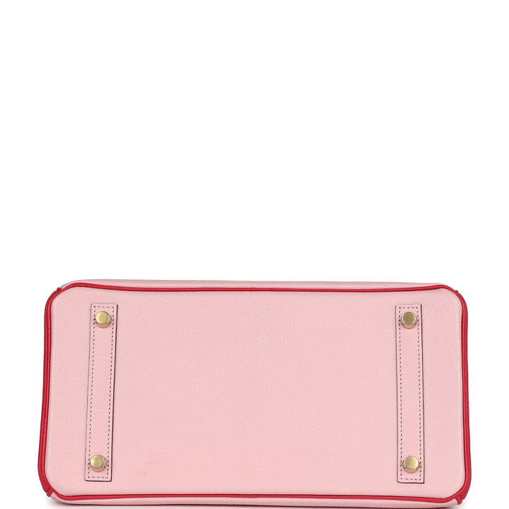 Hermes Special Order (HSS) Birkin 30 Rose Sakura and Rose Extreme Chevre Gold Hardware