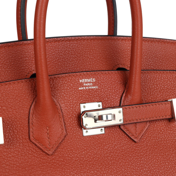 Hermes Birkin 25 Cuirve Verso Taurillon Novillo Palladium Hardware
