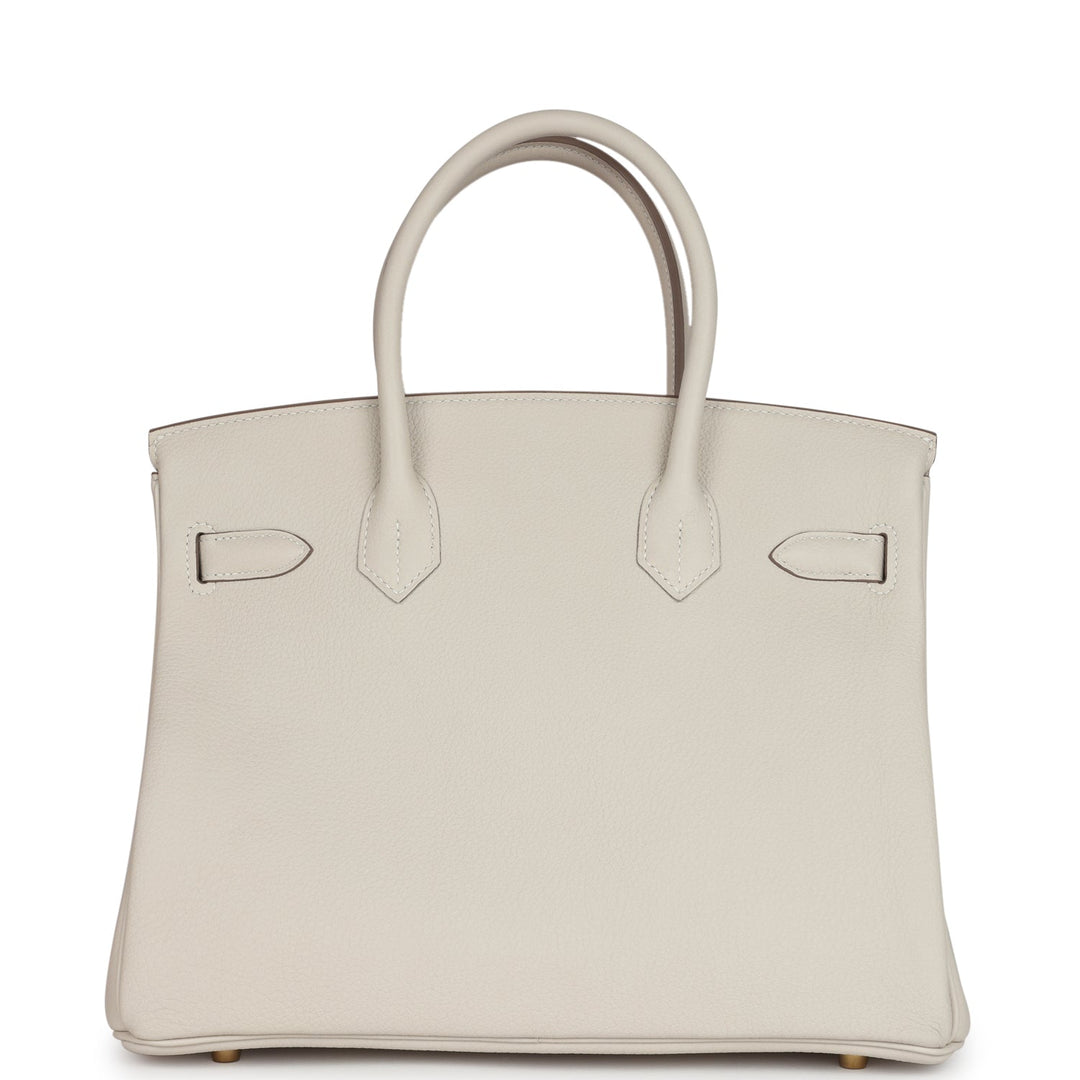 Hermes Birkin 30 Craie Togo Gold Hardware