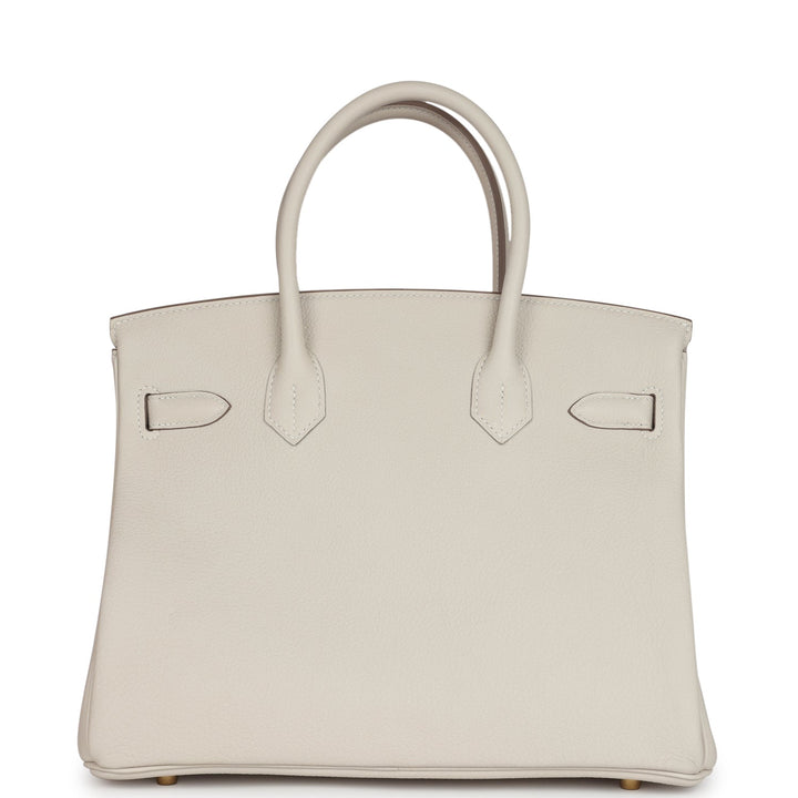 Hermes Birkin 30 Craie Togo Gold Hardware