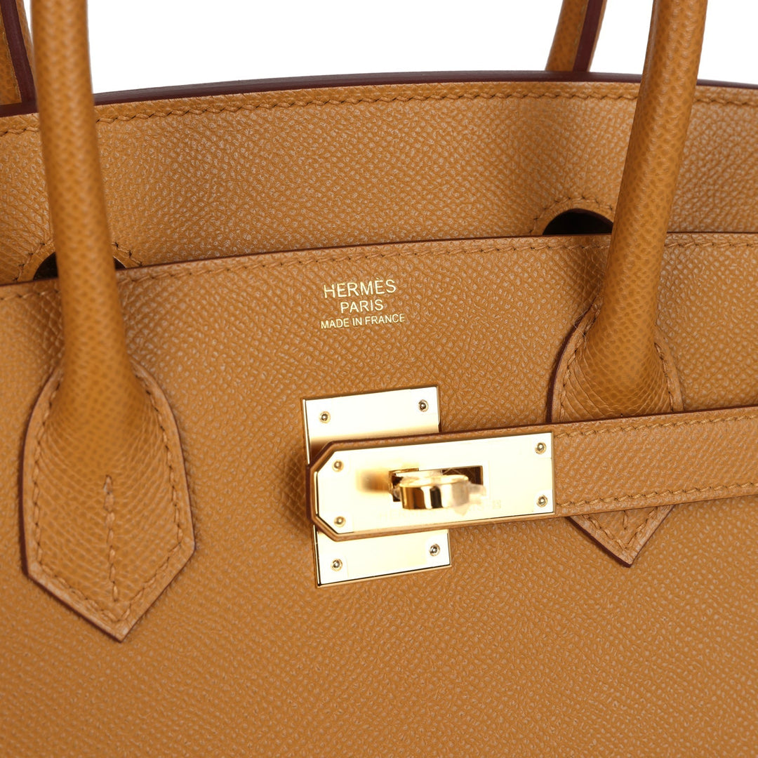 Hermes Birkin Sellier 30 Sesame Epsom Gold Hardware
