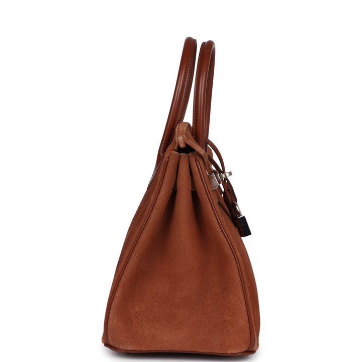Hermes Birkin 25 Noisette Doblis and Box Palladium Hardware